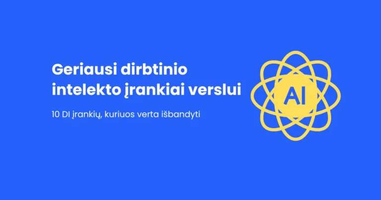 dirbtinio intelekto įrankiai verslui