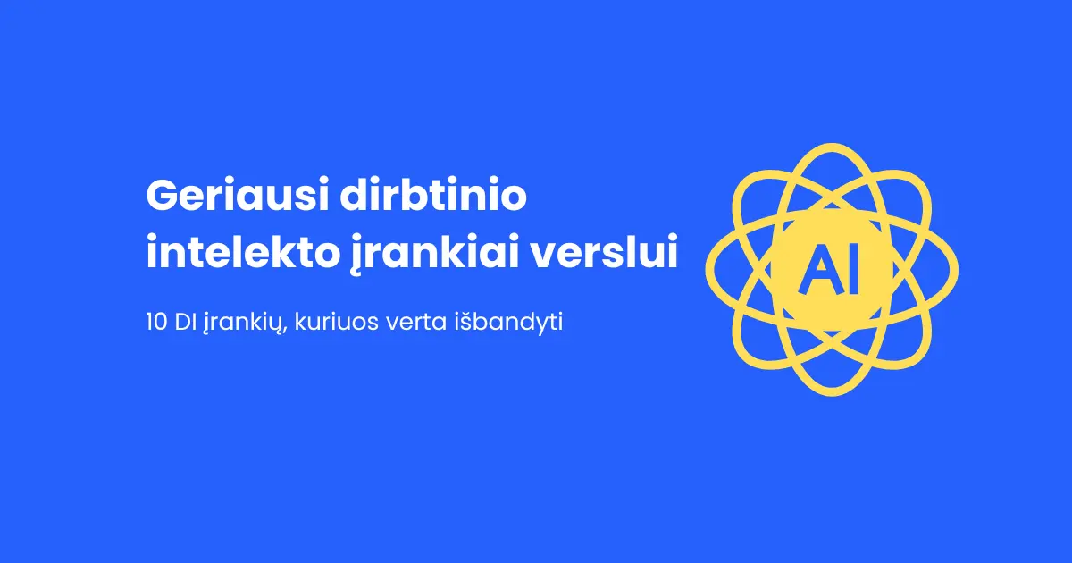 dirbtinio intelekto įrankiai verslui